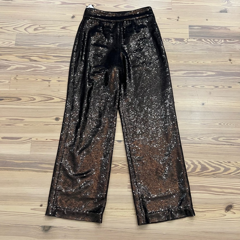 Golden Goose Gwenyth Black Sequin Pants Size 40 - Picture 4 of 7